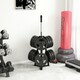 image 2 of SPORTNOW Weight Plate Storage Rack with 6 Fasten Clamps, Max Load 300kg