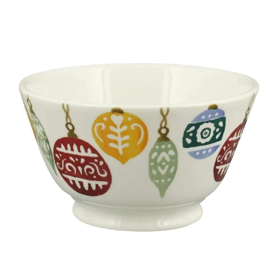 image 1 of Dip Bowl: 12.5cm Emma Bridgewater Baubles Small Old Bowl White