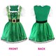 image 5 of Irish Shamrock Dress with Tights & Hat Fascinator Green | S