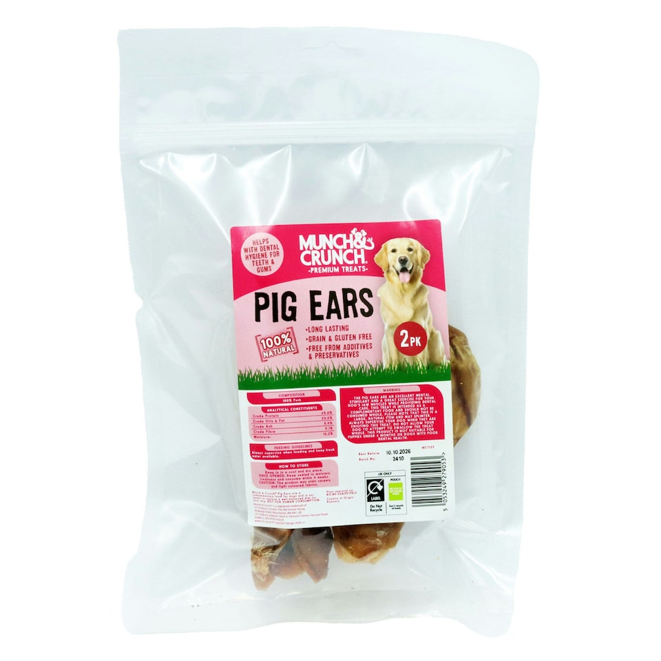 Munch & Crunch Pigs Ears    10/10/26