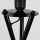 image 1 of ValueLights Camden Black Tripod Floor Lamp and Grey Tapered Shade Grey