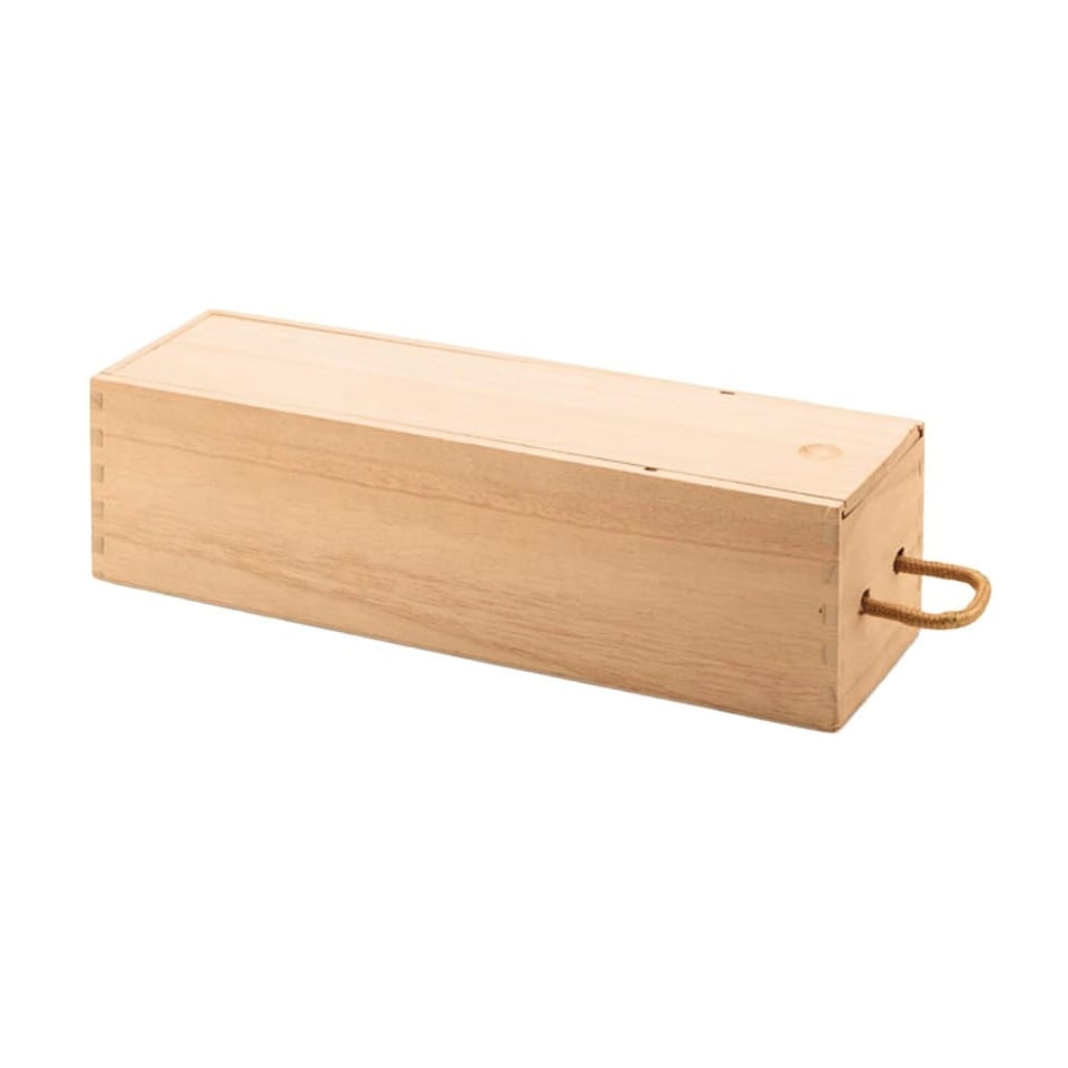 image 1 of MidOcean Vinbox Wooden Wine Box - Wood - One Size | Brown