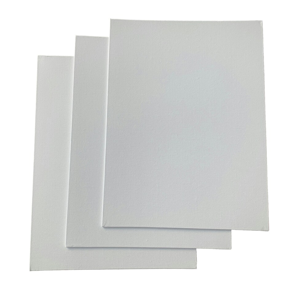 image 1 of 30x40cm Blank White Flat Stretched Board Art Canvas By Janrax