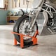 image 8 of HOMCOM Motorcycle Wheel Chock, 816.5 kg Capacity Heavy Duty Steel Motorcycle Front Wheel Chock Holder with 3 Height Adjustable Holes, Fits 381-533.4 mm Wheels, Orange