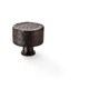 image 1 of Round Hammered Door Knob Dark Bronze 35mm Diameter Cupboard Cabinet Pull Handle