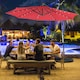 image 5 of COSTWAY 10FT Cantilever Parasol Patio Offset Umbrella LED Lights Red