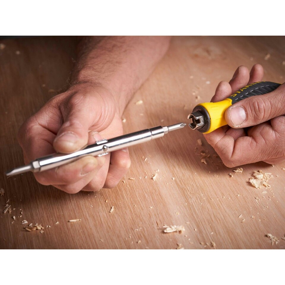 image 1 of Stanley Hand Tools 6-way Screwdriver Carded - Multi Colour - One Size