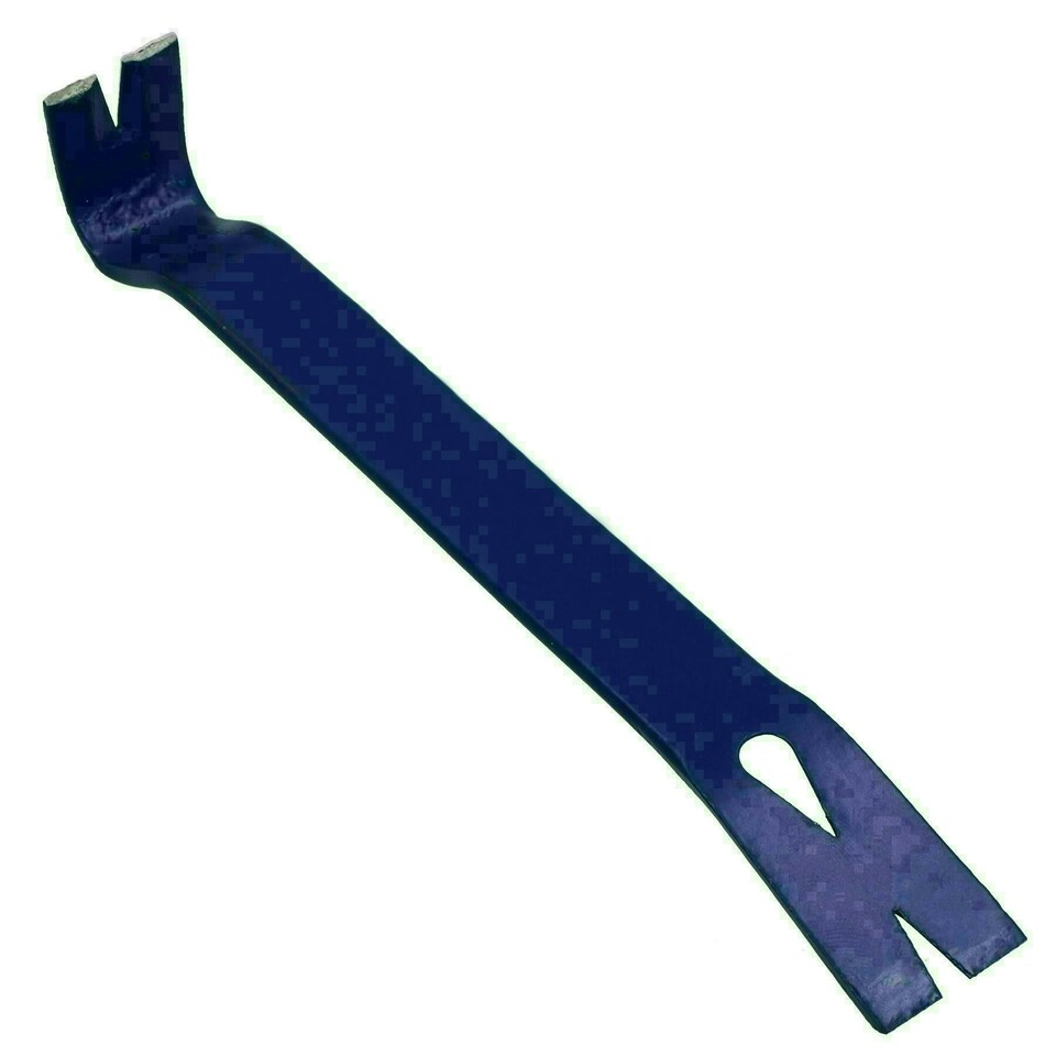 image 1 of 7" Flat Nail Pry Bar Utility Puller Crowbar Lever with Nail Removal Slots
