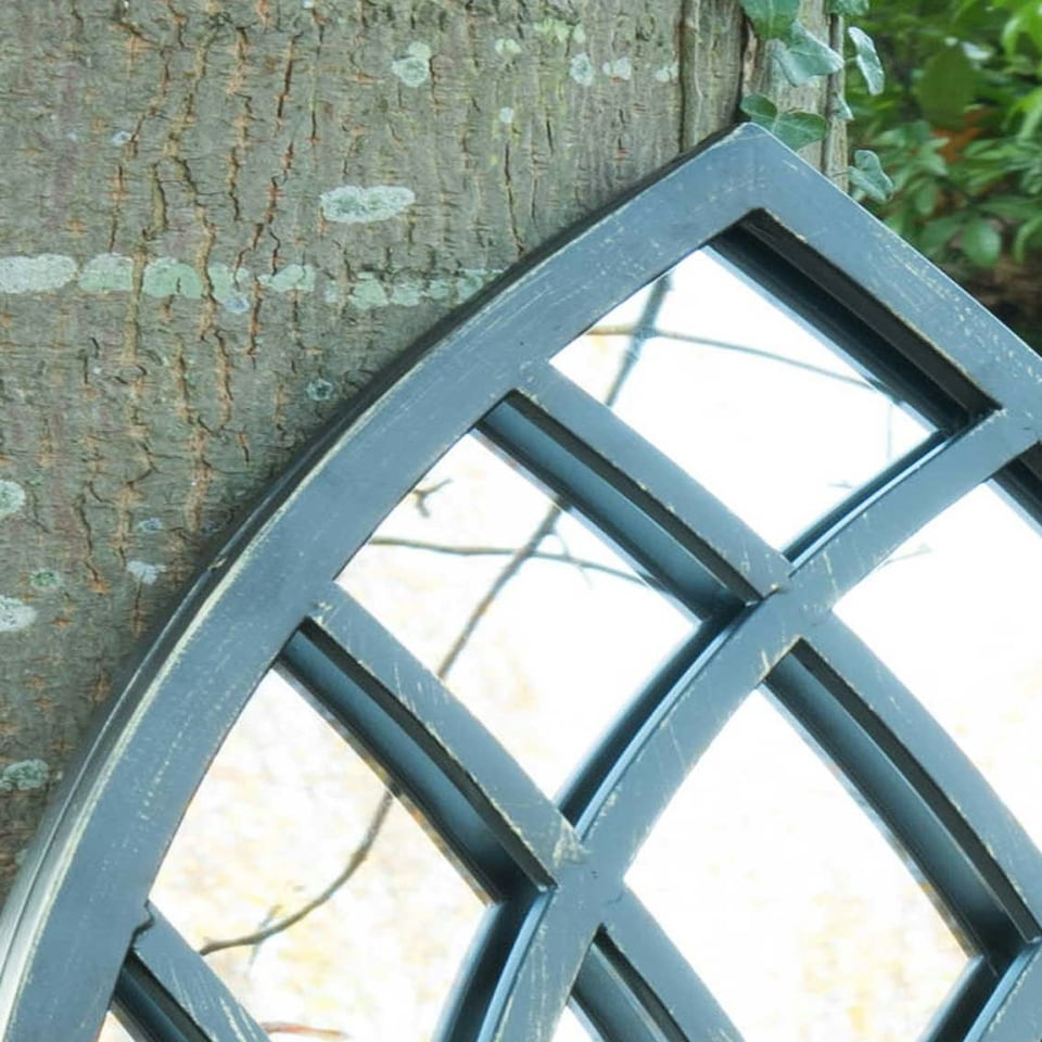 image 1 of Somerley Rustic Arch Large Garden Mirror 140 x 40.5 CM N/A