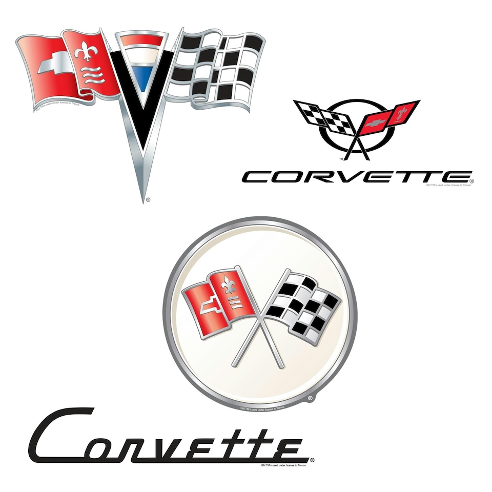 image 1 of Chevrolet Chevrolet Chevrolet Corvette Branding Deluxe Stickers Variety Pack Stickers (Pack Of 50) - Multicoloured - One Size