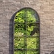image 2 of Charles Bentley Bern Arch Mirror in Black Weather Resistant