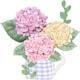 image 1 of Hydrangea Bouquet 3D Pop Up Greeting Card