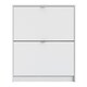image 2 of Shoes Shoe Cabinet 2 Flip Down Doors and 2 layers in White