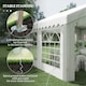 image 5 of Outsunny 4m Gazebo Garden Marquee Canopy Party Carport Shelter Garage Tent White