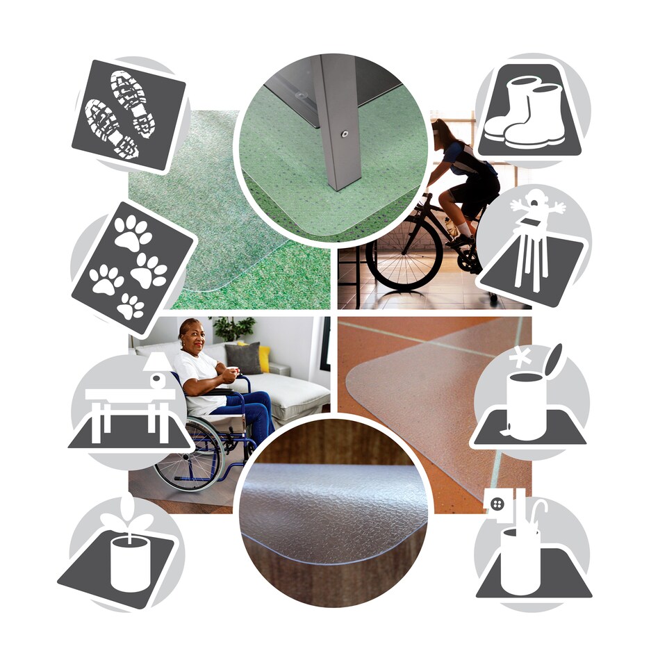 image 1 of Hometex Universal Floor Protector - 90 x 120cm. Rectangular