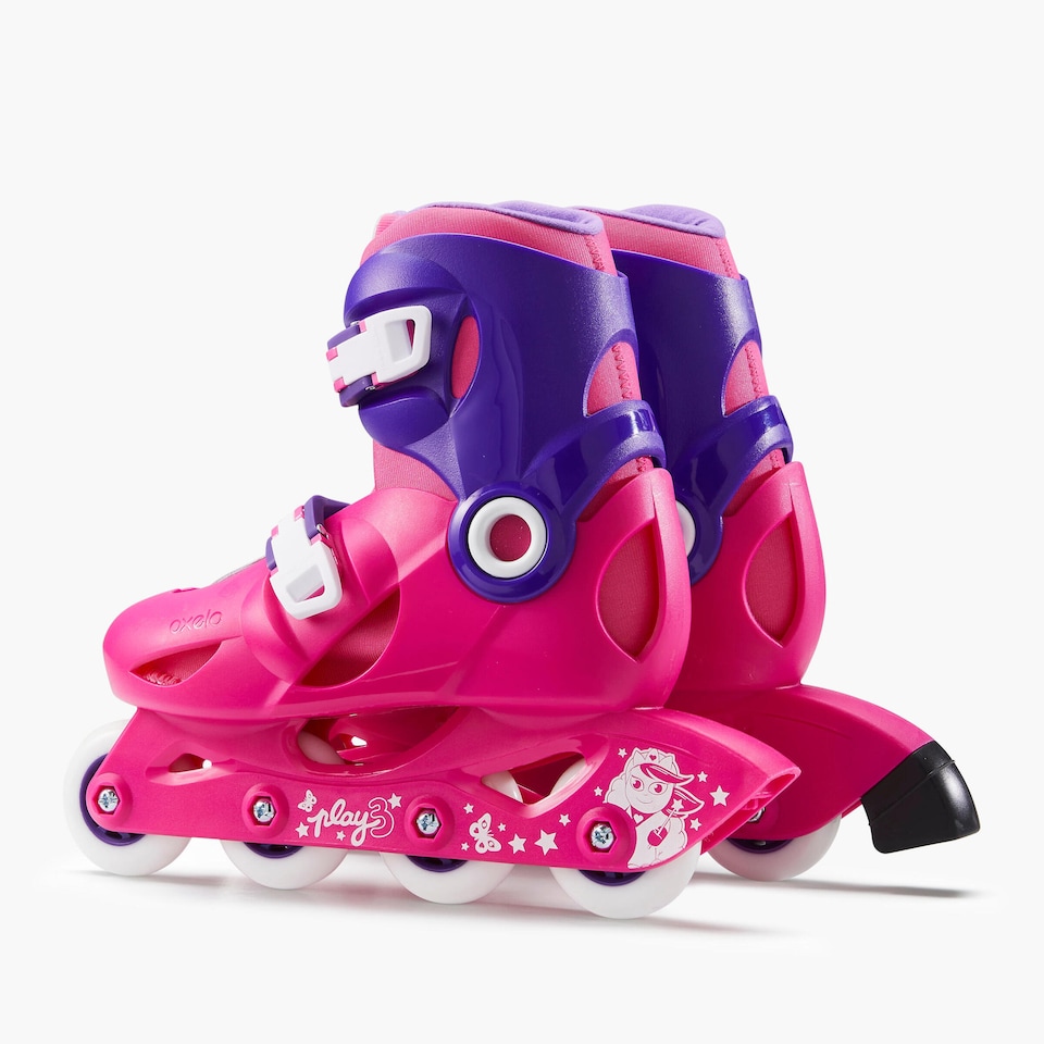 image 1 of Decathlon Kids' Inline Skates Pink - Play 3