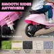 image 6 of AIYAPLAY Kids Electric Motorbike, 24V Battery Powered Ride on Motorcycle with Manual Throttle, Brakes and LED Lights for Ages 8-12 Years Old Boys and Girls | Pink