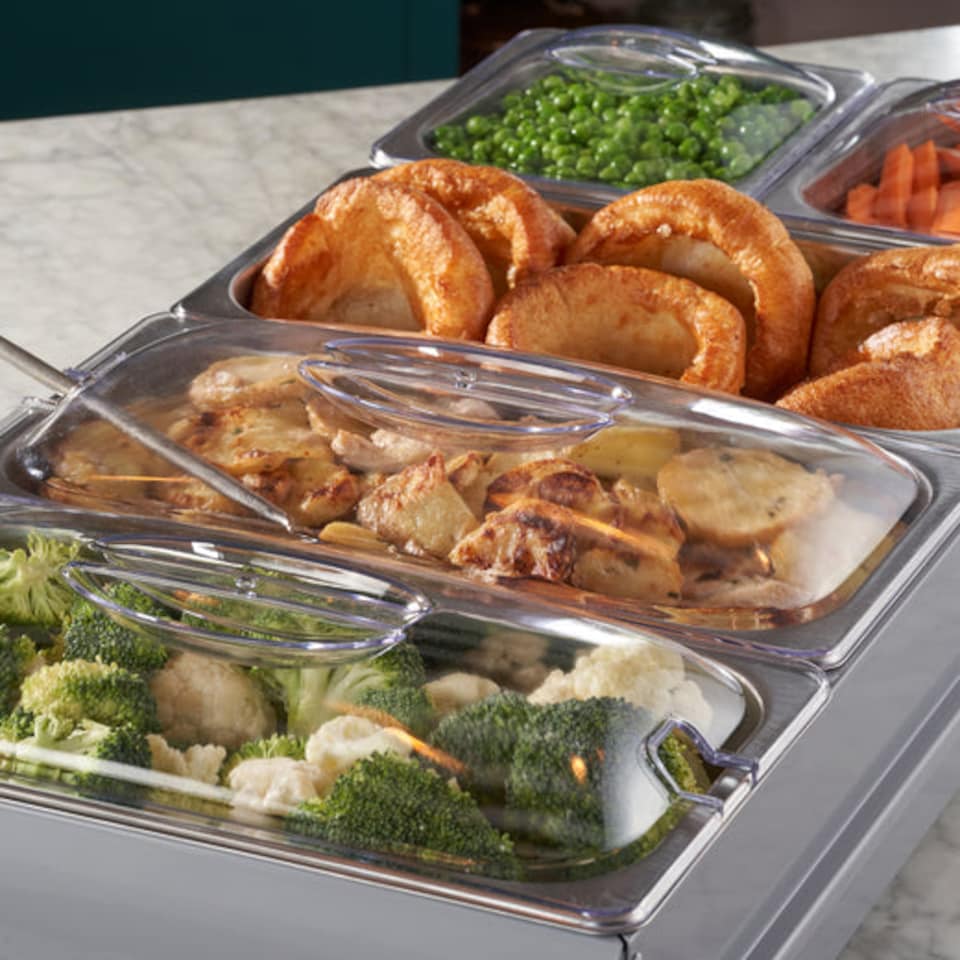 image 1 of Cooks Professional 5-Section Buffet Warmer 9.6L with Hotplate Function | Grey | 5-Section