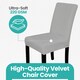 image 4 of Velvet Dining Chair Covers, Spandex High-Back Chair Slipcovers - 220GSM