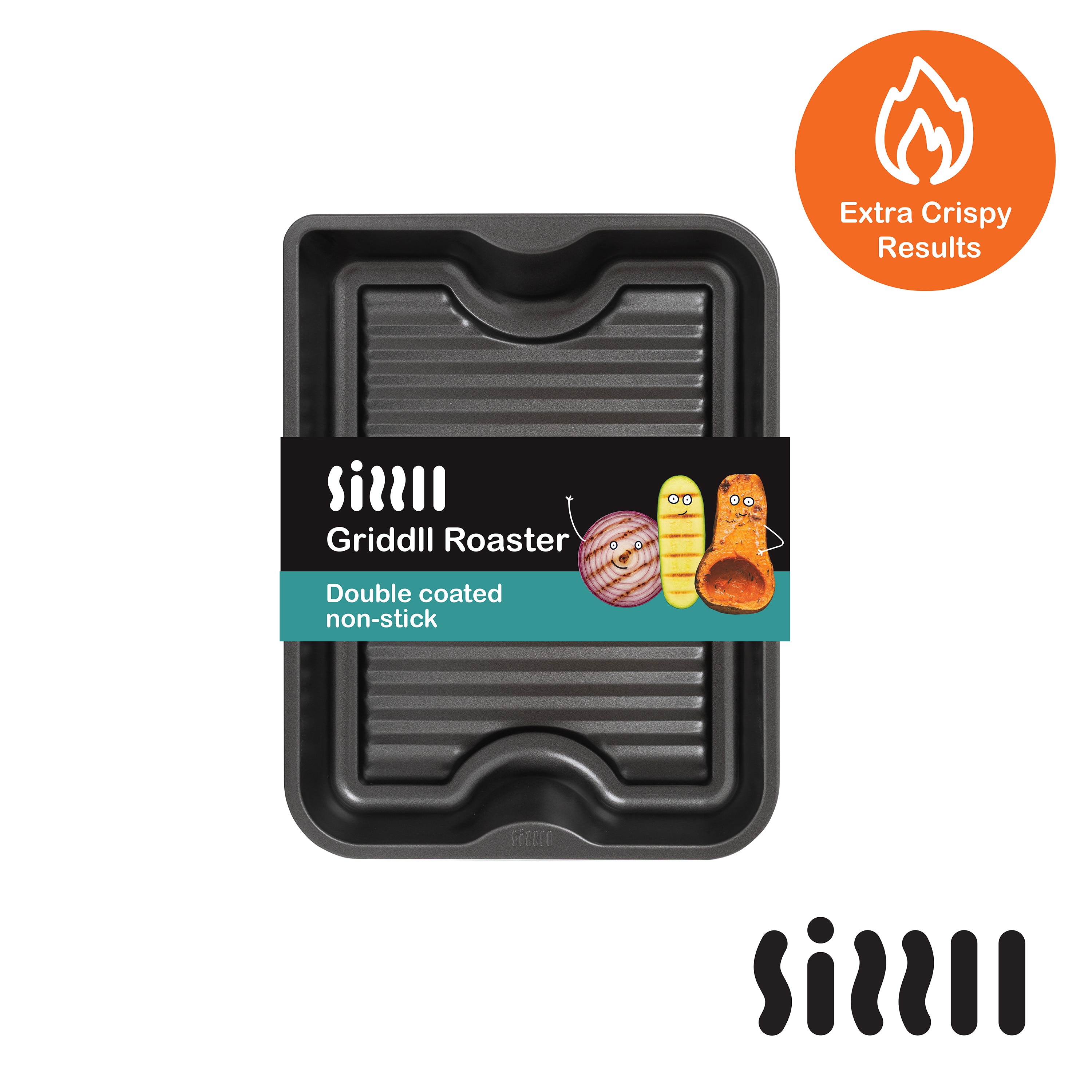SIZZLL 39cm Roasting Tin Premium Non-Stick Oven Pan Perfect Sizzle Dishwasher Safe Made in Britain