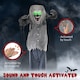 image 6 of HOMCOM 210cm 83 Skeleton Werewolf Outdoor Halloween Decoration, Halloween Animatronic with Sound Activated, Light Up Eyes, Sound Effects, Animated Prop for Haunted House