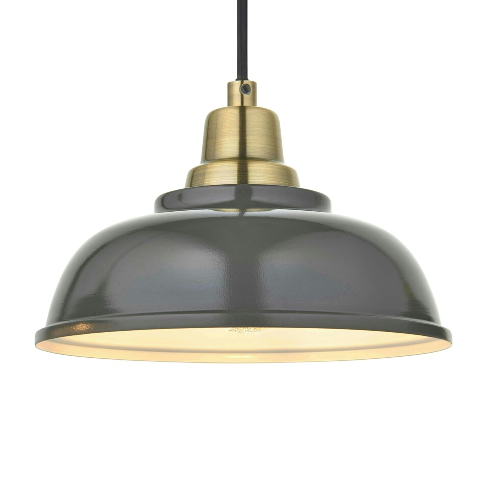 image 1 of Bakewell Grey Bar Pendant Grey
