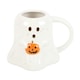 image 1 of Something Different Peekaboo Ghost Novelty Mug - White/Orange - One Size