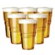 image 1 of ECONX 20oz Plastic Full Pint Cups Clear Beer Reusable Glasses For Pub Beach Parties 100pc