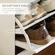 image 5 of HOMCOM Slim Shoe Cabinet with 2 Flip Drawers for 12 Pairs of Shoes
