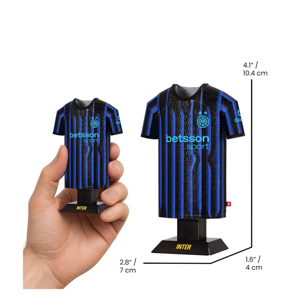 image 1 of RadStuff Metal Alloy Football Shirt - Inter Milan Home Kit 2025/26