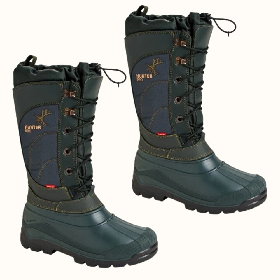 image 1 of Hunter Pro Men's Winter Boots Wool Lined Green Hunting Snow Boots EU48