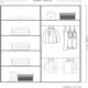 image 3 of Modern Panelled Mirror Sliding Wardrobe 150cm | White/Black/Grey/Oak 2-Door Bedroom Cabinet Grey | Grey150cm