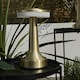 image 3 of ValueLights Talence Brass Outdoor Table Lamp Touch On/Off Dimmable