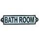 image 1 of Bathroom Cast Iron Sign Plaque Door Wall House Home Gate Post Hotel Toilet