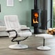 image 1 of Ripley Swivel Recliner and Footstool - Stone
