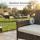 image 7 of Alivio 4-Seater Rattan Furniture Set with Coffee Table & Anti-UV Cushions for Indoor, Outdoor Patio