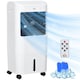 image 1 of HOMCOM Portable Air Cooler with Humidifier, Ice Packs, Oscillation, White
