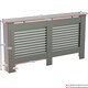 image 4 of Vida Designs Milton Radiator Cover Painted MDF Slatted Cabinet, Grey, 152cm