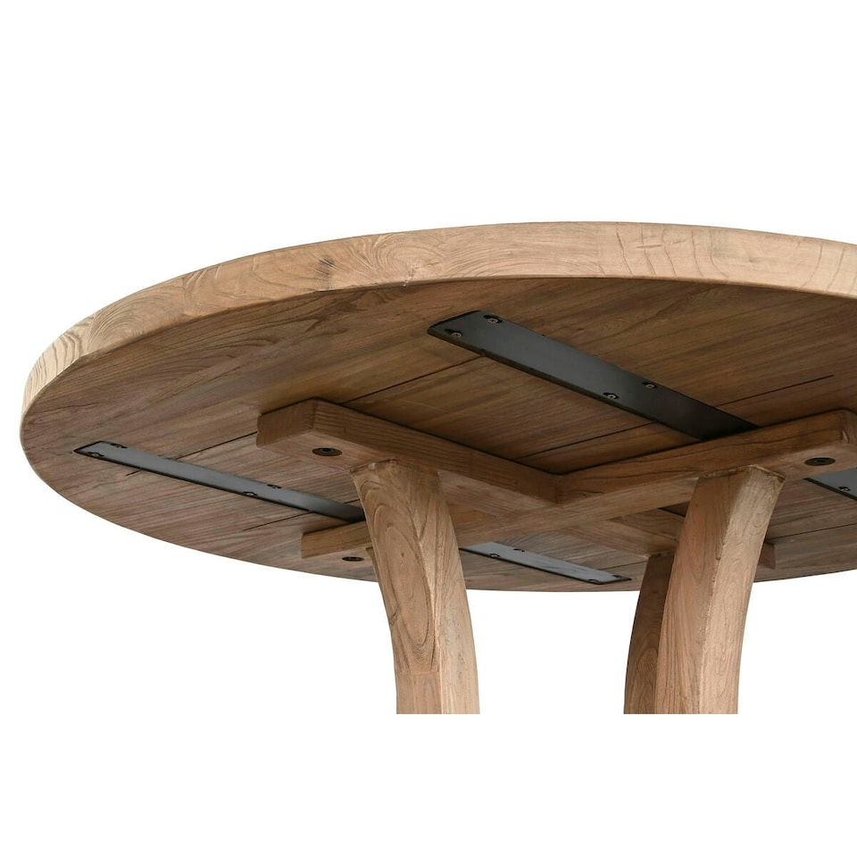 image 1 of Dining Table Home ESPRIT Natural Elm wood 120 x 120 x 76 cm N/A