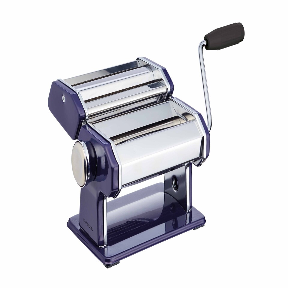 image 1 of KitchenCraft Pasta Machine Blue Stainless Steel