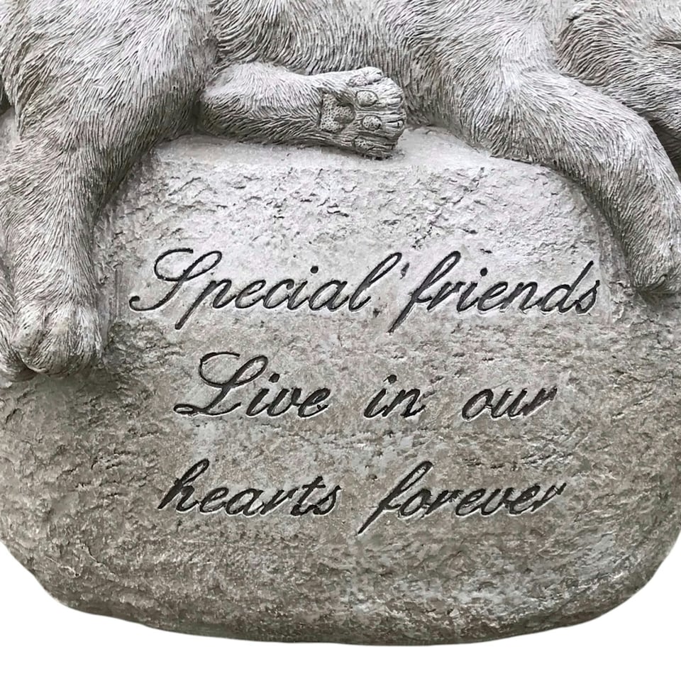 image 1 of Cat With Angel Wings Memorial Grave Marker Or Pet Loss Gift