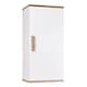 image 5 of Showerdrape Nola Matt White & Bamboo Single Wall Bathroom Cabinet | White | 1