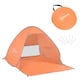 image 1 of Outsunny 2-3 Person Pop up Tent Instant Camping Tent Sun Shade Shelter Orange