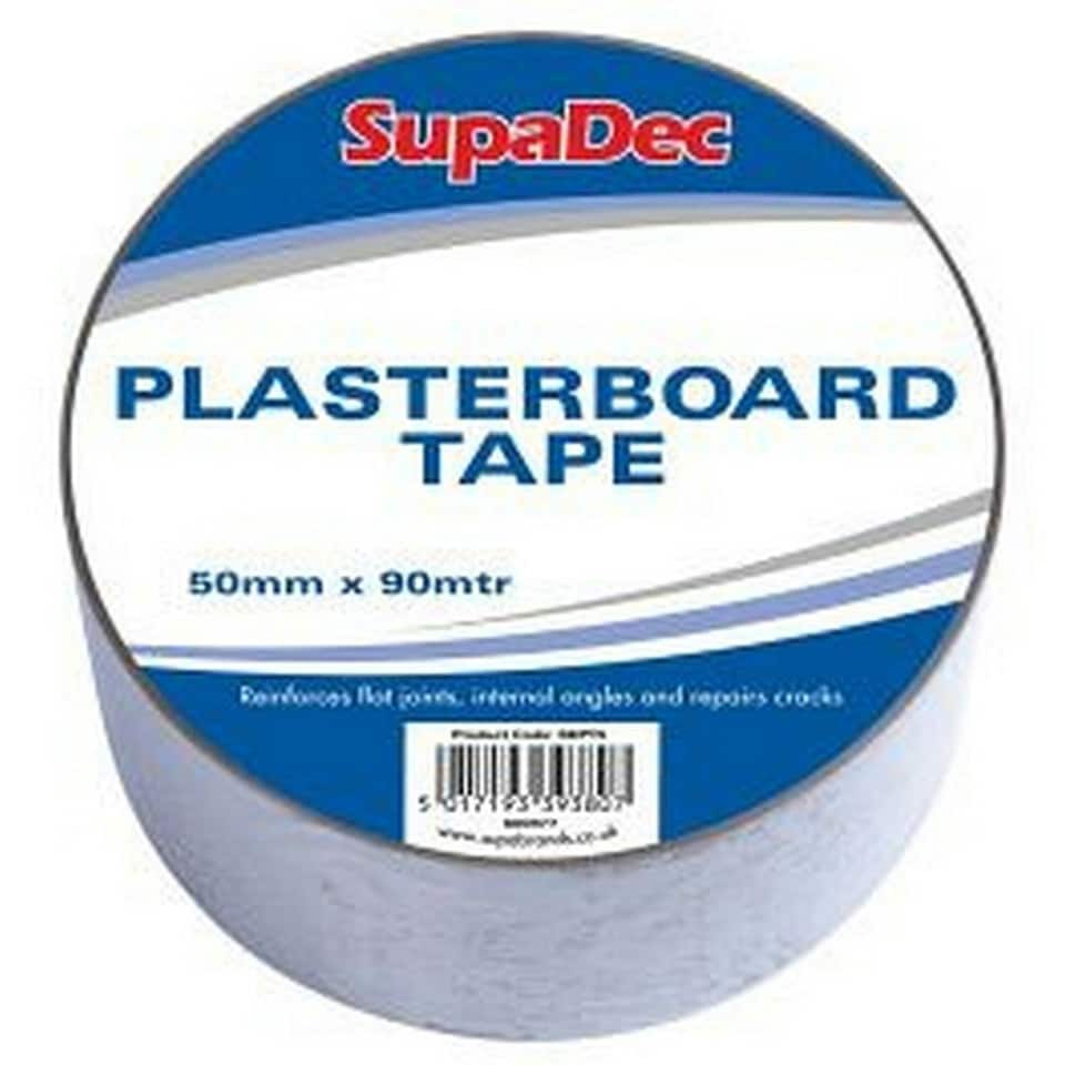 SupaDec Plasterboard Tape - White - 50mm x 90m