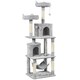 image 1 of Yaheetech 179 cm Tall Multi Level Cat Tree Kitten Condo Light Grey