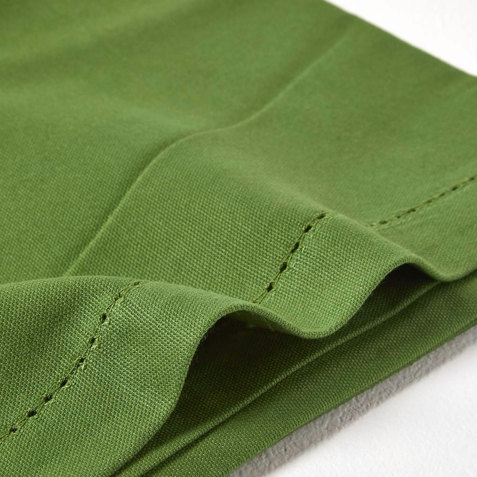 image 1 of Homescapes Dark Olive Tablecloth - 137 x 178 cm Green