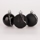 image 1 of 50mm/9Pcs Christmas Baubles Shatterproof Black,Tree Decorations