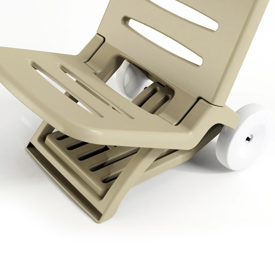 image 1 of Foldable Trolley Chair | Cream | 1