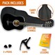 image 9 of XF 3/4 Size Classical Guitar Pack Black