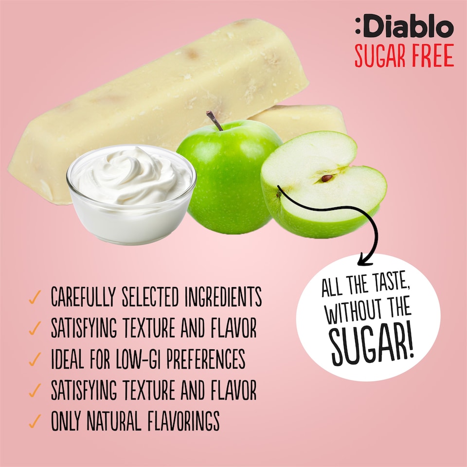 image 1 of Diablo No Added Sugar Yoghurt and Apple Muesli Bar 30g 4 Pack
